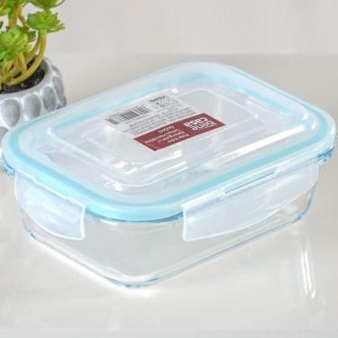 Imagem de Pote De Vidro Com Tampa Hermética 370ml 14,5x10x4x5 - BENE CASA