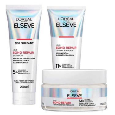 Imagem de Kit Bond Repair Shampoo + Cond. + Máscara  Elseve