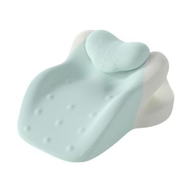 Imagem de KiBcsLic Travesseiro de cunha para posição pernas, travesseiro macio e versátil de espuma viscoelástica para deitar na cama para costas, escritório, Azul Verde