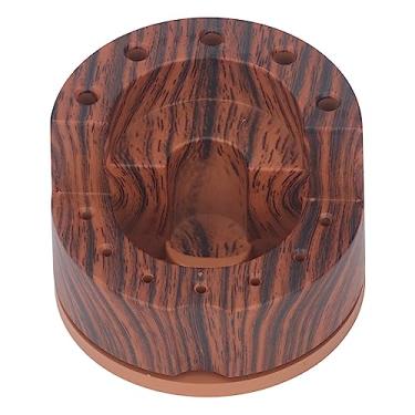 Imagem de Grcfumo Caixa de armazenamento chave de fen rotativa, plástico multifuncional de 360 ​​graus rotativo de tweezer portador, base de carrossel para segurar a chave de fen