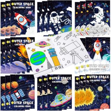 Imagem de Livros para colorir Faccito Space para crianças com 24 peças