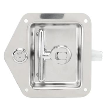 Imagem de lyrlody T HANGELA Caixa DE TROBERLAÇÃO LACK LACTS DE ALGUELAÇÃO ATREIRA Trava Embutida para Caixa DE Ferramentas 2 Pacote Com Juntas 4 Chaves Ajustadas para o Trailer Cama DE Caminhão Tampa do