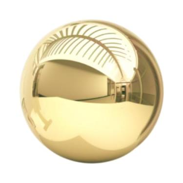 Imagem de Fenteer Esfera de jardim com esfera de observação, ornamento de aço inoxidável, de metal lisa, decoração para casa, reflexiva para tigelas de centro de mesa, 15cm