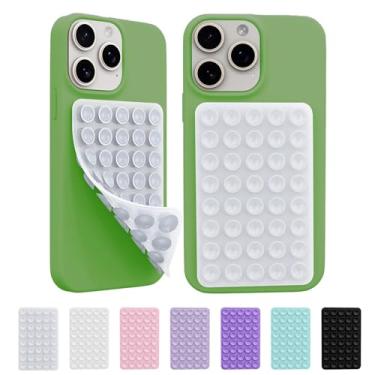 Imagem de Pacote com 2 suportes de silicone Octo Cup Buddy Sticky Grip para celular, capa de telefone com ventosa de silicone dupla face, acessórios de telefone mãos livres, suporte forte para selfie e vídeo