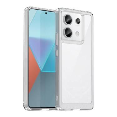 Imagem de GTBDEKI Capa transparente para Redmi Note 13 Pro 4G, capa Poco M6 Pro 4G com protetor de tela HD, à prova de choque, rígida, policarbonato + TPU, capa protetora para celular para Xiaomi Redmi Note 13
