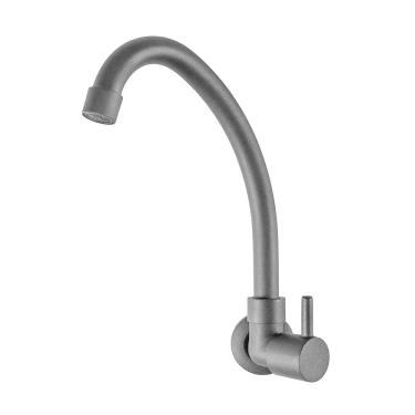 Imagem de Torneira Cozinha Parede Kelly Metais - Bica Móvel, 1163, BK59 1/4 Volta Preto