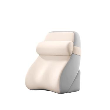 Imagem de XiaMenzcx Almofada de leitura ajustável, suporte de cintura, adequada para ler e assistir TV na cama, adolescentes e adultos, com fronha lavável (cor avançada).