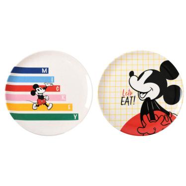 Imagem de Prato Sobremesa 20Cm Fibra Bambu Mickey Disney Sortido