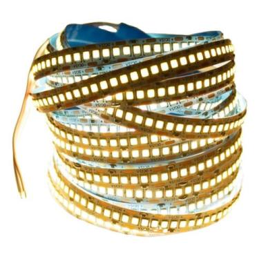 Imagem de Fita Led Branco Quente 240 Leds/m Amarela Ip20 12v 5m