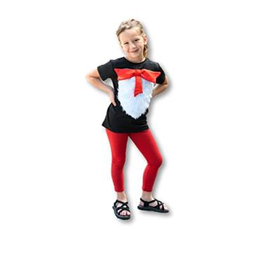 Imagem de ComfyCamper 3D Furry Shirt with Bow - Costume Cosplay Christmas Halloween Kids & Adults - Tshirt for Men Women Girls & Boys (6-8 Years) Red