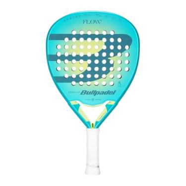 Imagem de BULLPADEL Raquete de padel FLOW feminina Alejandra Salazar 2025 | Pala Padel em forma de diamante | Fibra híbrida fibrix e núcleo MultiEva | FlowForce Heart & Rough 3D Grain | Vibradrive de alta