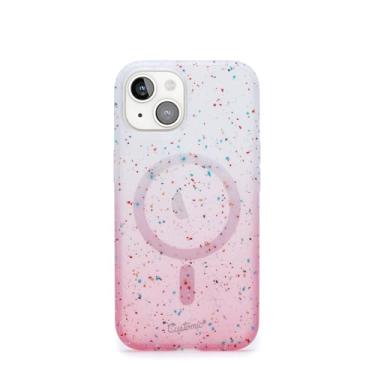 Imagem de Customic Capinha Case Capa para Celular iPhone 14 (6.1”), Spot Anti Impacto Proteção Militar 1.2 metros contra quedas, Compatível Mag-Safe, Rosa