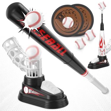 Imagem de Conjunto de bolas T Wupuaait para crianças de 3 a 5 anos com lançador de beisebol