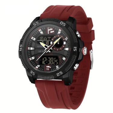 Imagem de Relógio Masculino Moda Quente Tendência Eletrônico Horário Duplo