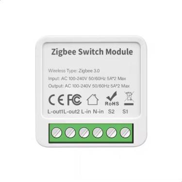 Imagem de Relé Inteligente Módulo interruptor ZigBee 2 canais Alexa Google - Kic