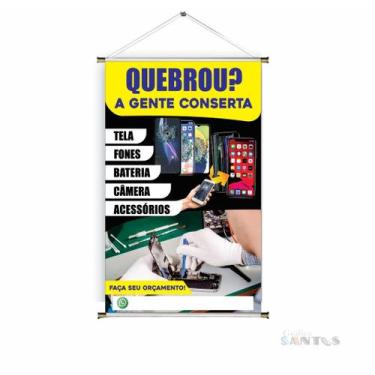 Imagem de Banner pronto Celular Técnico BA 090 medida 45x70 cm arte pronta