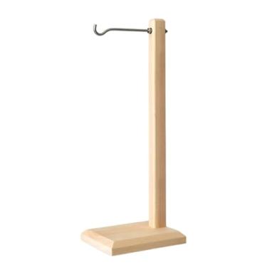 Imagem de IEUDNS Suporte para sinos de vento Suporte para sinos de vento para lanterna Cabide multifuncional para pingente de exibição para Mesa Casa, Cor de Madeira