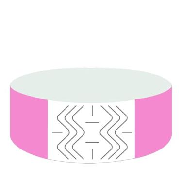 Imagem de Pulseiras de papel descartáveis, 800 unidades, 16 cores, impermeável, para eventos, identificação hospitalar, festa (rosa)
