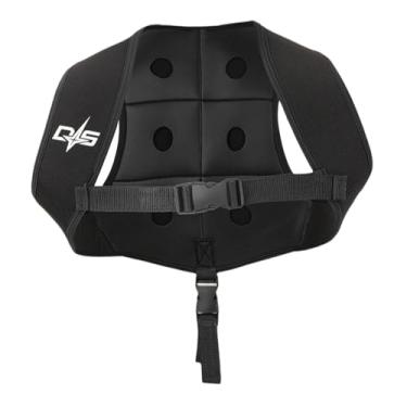Imagem de Dynwave Colete de mergulho com peso ajustável, fivela de liberação rápida, colete de mergulho livre de neoprene para esportes subaquáticos, vela, L or Xl