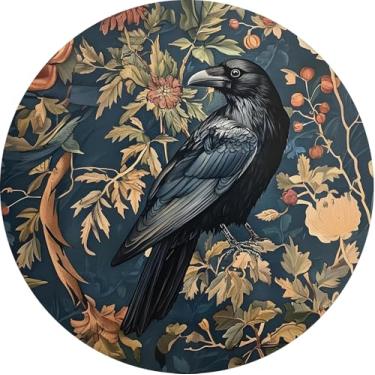 Imagem de ARPADAMO Kits de arte de diamante para adultos, pintura de diamante vintage 5D DIY Crow Diamond Art Kits de pintura de diamante para adultos, diamante redondo completo, kits de arte de diamante para