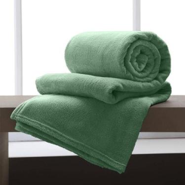 Imagem de Cobertor / Manta De Microfibra Casal 180 G/M - Andreza Verde - Andreza