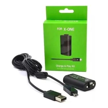 Imagem de Charge And Play Compatível Xbox One Bateria P/ Controle + Cabo Usb - F
