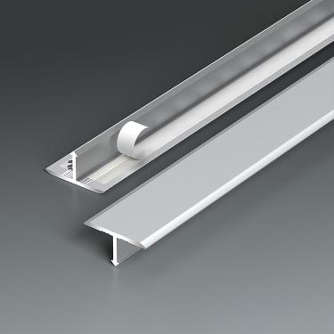Imagem de 2 Pacotes De Tiras De Transição De Perfil T De Alumínio - Conectores De Piso 80/90/100/120cm, Trilho De Transição De Piso Sem Costura Para Laminado, Madeira & Azulejo, Silber, 2 Stück 120cm