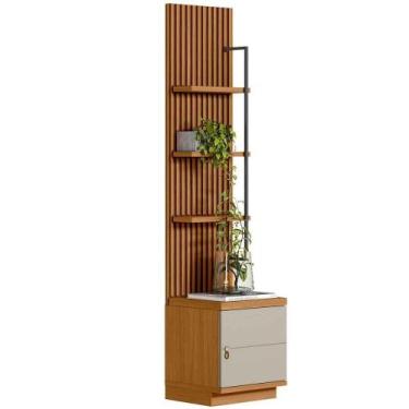 Imagem de Módulo Lateral Complementar Painel Ripado Naturale-off White - LINEA B