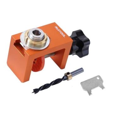 Imagem de MotiveTech Ferramenta de Perfuração, Ferramenta de Guia de Perfuração, Resistente Ao Desgaste, Kit de Broca de Gabarito de Cavilha para Montagem em Gabinete, 10mm