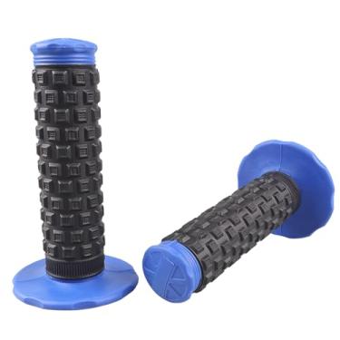 Imagem de Punho de borracha antiderrapante universal para motocicleta de 7/20.3 cm para motocross Mini Bike Surron Light Bee x Grips KLX110 YZ450F XR50 CRF80 Motocross Grips (azul)