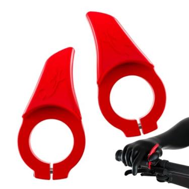 Imagem de Chenshuo Guiador de descanso de polegar, descanso de polegar para guidão de bicicleta, mini barra de apoio de bicicleta, apoio universal antiderrapante para os polegares, 1 peça, vermelho