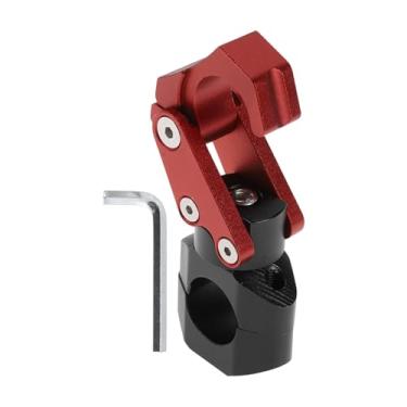 Imagem de Motoforti Gancho ajustável para pendurar para motocicleta retangular suporte de mala de capacete de motocicleta para scooters bicicletas liga de alumínio vermelho 1 conjunto 108 mm