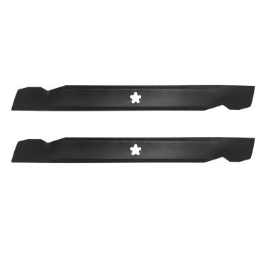 Imagem de Hongvchang 532138971 Lâminas de cortador de grama de alta elevação de 106 cm, compatíveis com trator Husqvarna Poulan, substitui 127843 531307224, pacote com 2