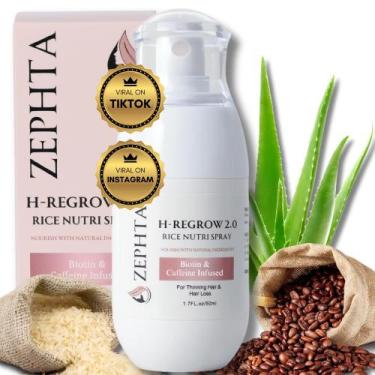 Imagem de Spray de crescimento capilar Zephta H-Regrow 2.0 Rice Nutri com biotin