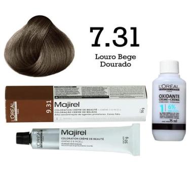 Imagem de Coloração Majirel 7.31 Louro Bege Dourado + Emulsão Oxi 20 Vol. 75ml  