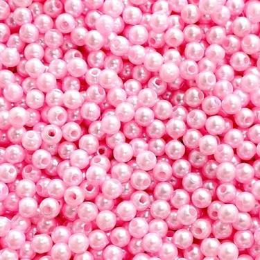 Imagem de PÉROLA DE ABS LISA Nº 04 20G PEROLA 4MM - IMPORTAÇÃO, Rosa bebê