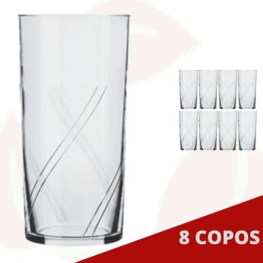 Imagem de 8 Copo de Vidro Brisa 300ML Nadir Transparente Suco Água - NADIR FIGUE