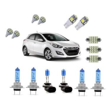 Imagem de Kit Lampadas Super Branca E Leds Hyundai I30 2013 2014 2015 - Techone