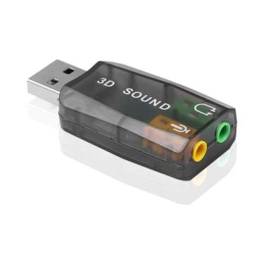 Imagem de Mini USB Para 3.5mm Fone De Ouvido Microfone Jack Adaptador De Áudio E