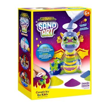 Imagem de Arte com areia Dragão Creativity for Kids - Faber-Castell