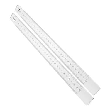 Imagem de AFXGUSD 2 Guias para Rolos de Massa, Réguas para, Suprimentos para Cerâmica, Barras de Nivelamento de Acrílico, Utensílios para Panificação E Cozinha, Espessura de 5 Mm