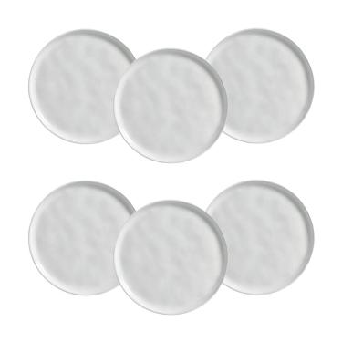 Imagem de Conjunto de Pratos de Sobremesa Porto Brasil Bio New White 21,5cm - 6 Peças