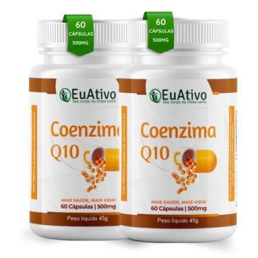Imagem de Coenzima Q10 - 500mg (60 Cápsulas) EUATIVO - EUATIVO SUPLEMENTOS, 2 Un