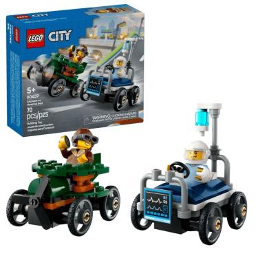 Imagem de Lego City Carro Avião vs Cama de Hospital 70 Peças 5+ 60459