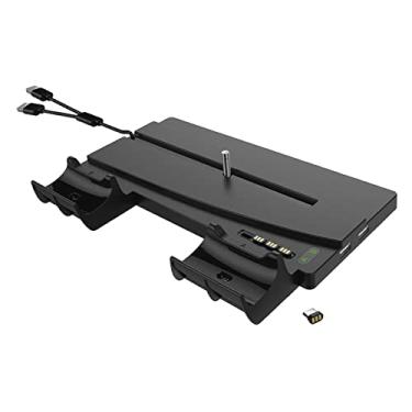 Imagem de Dock Station Carregador controlador Compatível com PS5 Controladores, 2- Carregador Remoto do Controlador para 5/PS5 Versão