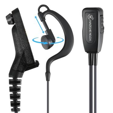 Imagem de APX 6000 XPR 7550e Fone de ouvido com microfone compatível com rádios Motorola APX8000 APX7000 APX4000 XPR7350e XPR7580e XPR7380e XPR7550 XPR7350 APX6000 XPR7550e - Fone de ouvido em forma de G, serve