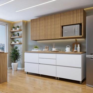 Imagem de Cozinha Completa Modulada 4 Peças 6 Portas 4 Gavetas Norten - Nesher M