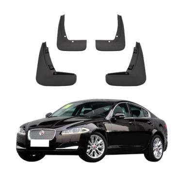 Imagem de 4 Pces Para-Lamas para Automóveis, Protetor de Lama Resistente do Respingo Plástico de Proteção Reforçada compatível com Jaguar XF XFL 2009 2010 2011 2012 2013 2014 2015