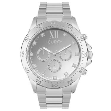 Imagem de Relógio Euro Feminino Big Case Prata - Euvd34ag-4k Relógio Euro Feminino Delux Prata - Euvd34ag-4k