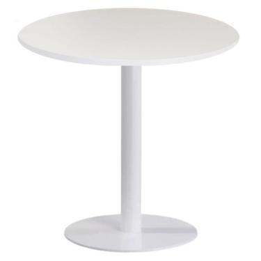 Imagem de Mesa Pisa Beta Fratini Disco Redondo Branco Tampo MDP
